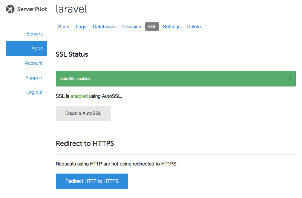 Laravel Hosting on Any Server - ServerPilot